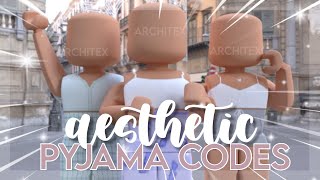 AESTHETIC PYJAMAPAJAMA OUTFIT CODES FOR BLOXBURG WITH LINKS  blox architex [upl. by Ennael]