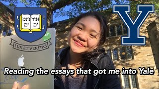 The Essays that Got Me Into Yale As An INTERNATIONAL Student from Singapore [upl. by Hnirt985]