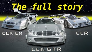 The Full Story  MercedesBenz CLK GTR amp CLK LM amp CLR  Race amp Street Versions [upl. by Gnolb]