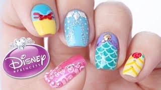 Disney Princess Nail Art Designs [upl. by Keyes518]