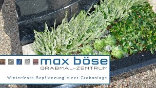 Grabbepflanzung Herbst Urnengrab Grabgestaltung [upl. by Allemrac]