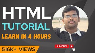 HTML TUTORIALS WITH IMPLEMENTATION  LEARN HTML IN 4 HOURS [upl. by Dragelin]