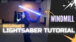 Windmill  LIGHTSABER amp STAFF SPINNING TUTORIAL  Michelle C Smith [upl. by Gertie]