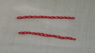 How to make Chain Stitch Embroidery  Beginners [upl. by Rahs460]