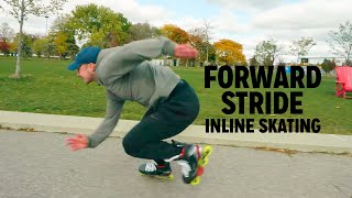 Forward Stride Inline Skating  iTrain Hockey [upl. by Roy]