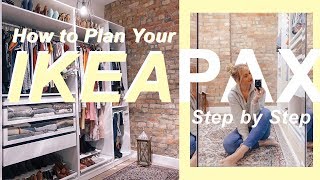 IKEA PAX WARDROBE SYSTEM  Design Online Step by Step [upl. by Acinat]