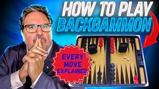 Every Move Fully Explained  How To Play Backgammon [upl. by Maegan884]