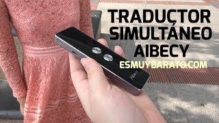 Review del traductor simultáneo Aibecy para 34 idiomas en tiempo real [upl. by Woodward]