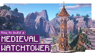 Minecraft How to Build a Medieval Watchtower 1 [upl. by Milman]