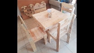 silla hecha con tarimas chair make with pallets [upl. by Carlin335]