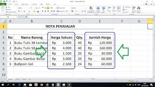 Cara Memberi Format Rupiah di Tabel Excel [upl. by Janel798]