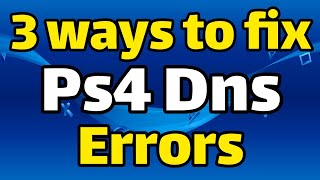 How to fix ps4 dns errors at 2021 Fix all dns server errors on ps4 [upl. by Martin]