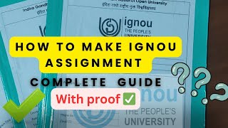 IGNOU Assignment  How To Make IGNOU Assignment  IGNOU Assignment Kaise Banaye [upl. by Ahsiri]