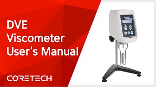 AMETEK BROOKFIELD DVE Viscometer Users Manual ENG [upl. by Ahsienor]