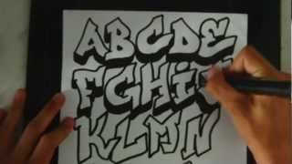 Speed Art  Graffiti Alphabet 1 by ToM2D [upl. by Ulrikaumeko389]