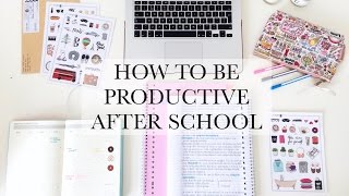 How To Be Productive After School  STUDY TIPS [upl. by Sinnek]