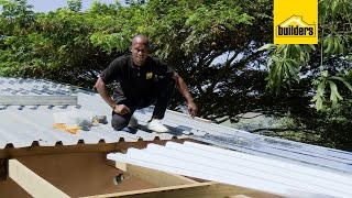 How To Install IBR Galvanised amp Polycarbonate Roof Sheeting [upl. by Eycats]