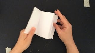 HOW TO MAKE A BOOK FROM A SINGLE SHEET OF PAPER [upl. by Nallak]