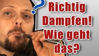 EZigarette richtig rauchen EinsteigerVideo [upl. by Nirtak]