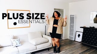 HOW TO STYLE A BLAZER  PLUS SIZE WARDROBE ESSENTIALS [upl. by Gherardo]