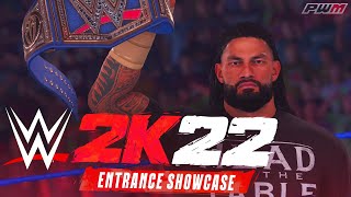 WWE 2K22  Roman Reigns Championship Entrance  Official 4K [upl. by Fennelly112]