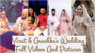 Virat amp Anushkas Wedding Full Videos And Pictures Virushka [upl. by Prisilla200]