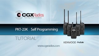 Kenwood ProTalk PKT 23K Self Programming [upl. by Aiksas]