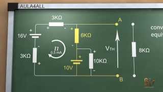 Teorema de Thevenin  Circuito equivalente Thevenin [upl. by Naujaj]