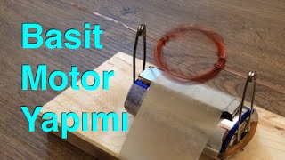 Basit Elektrik Motoru yapımı  2  simple electric motor [upl. by Ivets]