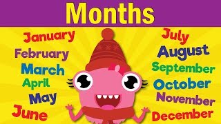 Months of the Year Song  Learn the 12 Months  Kindergarten Preschool amp ESL  Fun Kids English [upl. by Reyem]