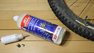 mtbchanneltube  Rabbocco liquido antiforatura  Tutorial MTB [upl. by Naxela778]