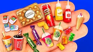 24 DIY MINIATURE FOOD REALISTIC HACKS AND CRAFTS [upl. by Seugirdor574]