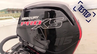 Tested  Mercury ProXS 115HP 4 stroke 21L [upl. by Slohcin]