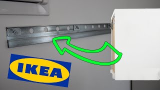 IKEA METOD Cabinet Wall fixing  installation fixation meuble haut [upl. by Court740]