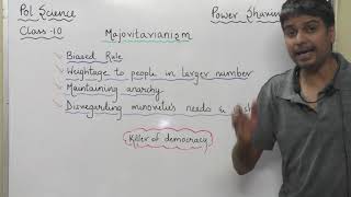 What is MAJORITARIANISM   class 10 Political science chapter Power Sharing [upl. by Fafa]