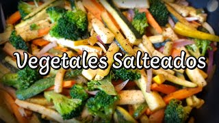 Como hacer VEGETALES SALTEADOS muy ricos video 24 [upl. by Allx]