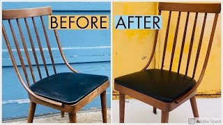 Mid Century Chair Restoration  Refinish  Reglue [upl. by Flem]