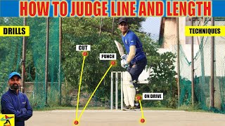 HOW TO JUDGE BALL’S LINE AND LENGTH IN BATTING  TECHNIQUE DRILLS AND TIPS  HINDI CRICKET COACHING [upl. by Panter]