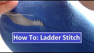 How To Ladder Stitch Invisible Stitching [upl. by Hourihan382]