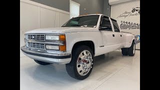 1997 Chevrolet Silverado 3500 Loaded Crew Cab Dually Low Mileage Pickup [upl. by Atiuqes152]