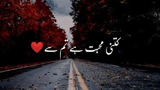 Kitni Muhabbat Hai Tumse  Sad Shero Shayari Status In Urdu  Dukhiya Poetry Hindi [upl. by Notliw]