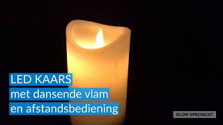 LED KAARS MET DANSENDE VLAM MET AFSTANDSBEDIENING [upl. by Naimed]