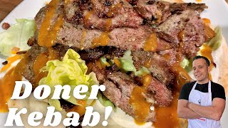 Homemade Doner Kebab Recipe  Better Than A Takeaway [upl. by Timmy]