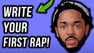 How To Write A Rap Your First Verse In Under 11 Minutes StepByStep [upl. by Koralle]