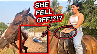 SCARY HORSERIDING ACCIDENT SHOCKING [upl. by Ynattib147]