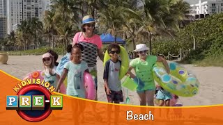 The Beach  Virtual Field Trip  KidVision PreK [upl. by Nnyleuqaj]