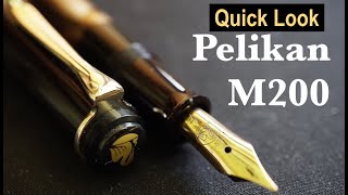 Quick Look Pelikan M200 Fountain Pen [upl. by Nitsyrc516]