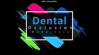 Dental Occlusion Made Easy [upl. by Gustavo]