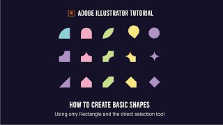 How to create basic shapes in Adobe Illustrator [upl. by Loux]