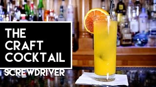 🍊 How To Make A Screwdriver Cocktail  Easy Vodka Cocktails Series 1 [upl. by Cross]